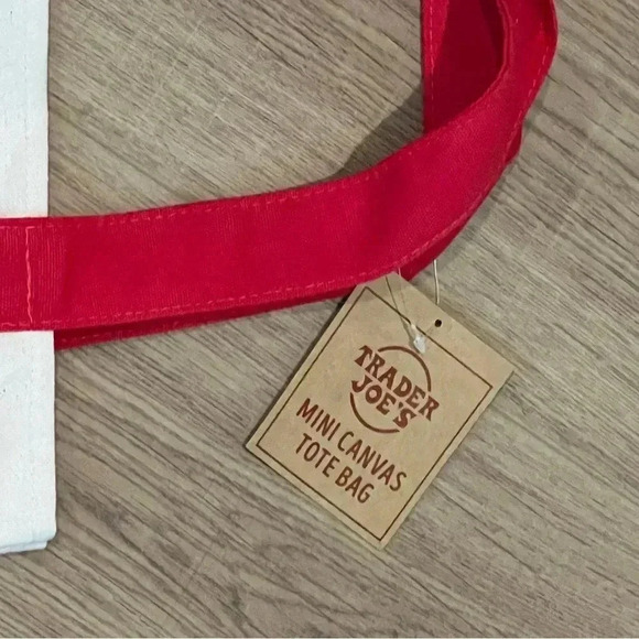 Brand New Trader Joe’s Mini Tote in Red - Picture 4 of 4